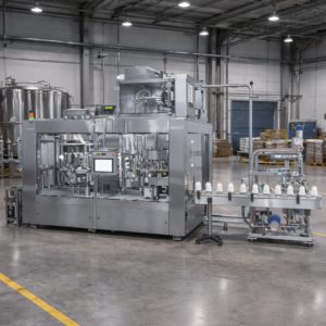 Jar filling and sealing lines